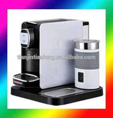 coffee machine &milk frother combination